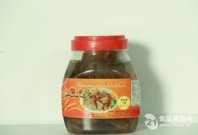连得利瓶装海蜇头 福州特产腌制水产品的经典代表